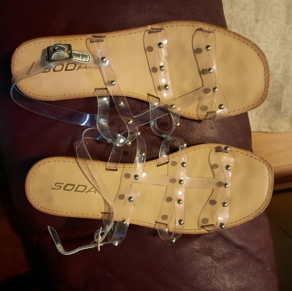 🙀2 for 20🙀 Jelly top sandals with gold details